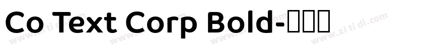 Co Text Corp Bold字体转换